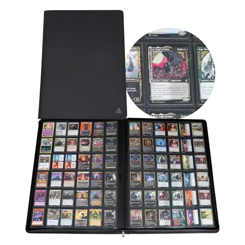 Rayvol Premium 2300 Pockets Card Binder, Large 36-Pocket 2000+ Ringless Trading Card Album - Side Loading UltraSonic-362304 Tech Zip Binder for TCG