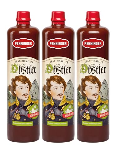 3 x Penninger Echt Bayerischer Obstler 0,7l