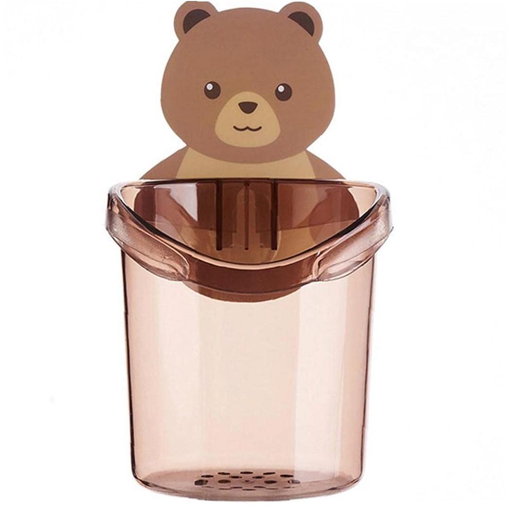 Froiny Bathroom Cute Bear Toothbrush Holder Storage Rack Toothpaste Holder Tooth Brush Stand Shelf Bath Accessories