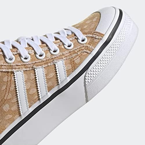 adidas Originals Women's Nizza x Disney Bambi High Top Platform Lace-up Sneaker, Cloud White/Legacy Burgundy/Off White, 6.5 | Image 7