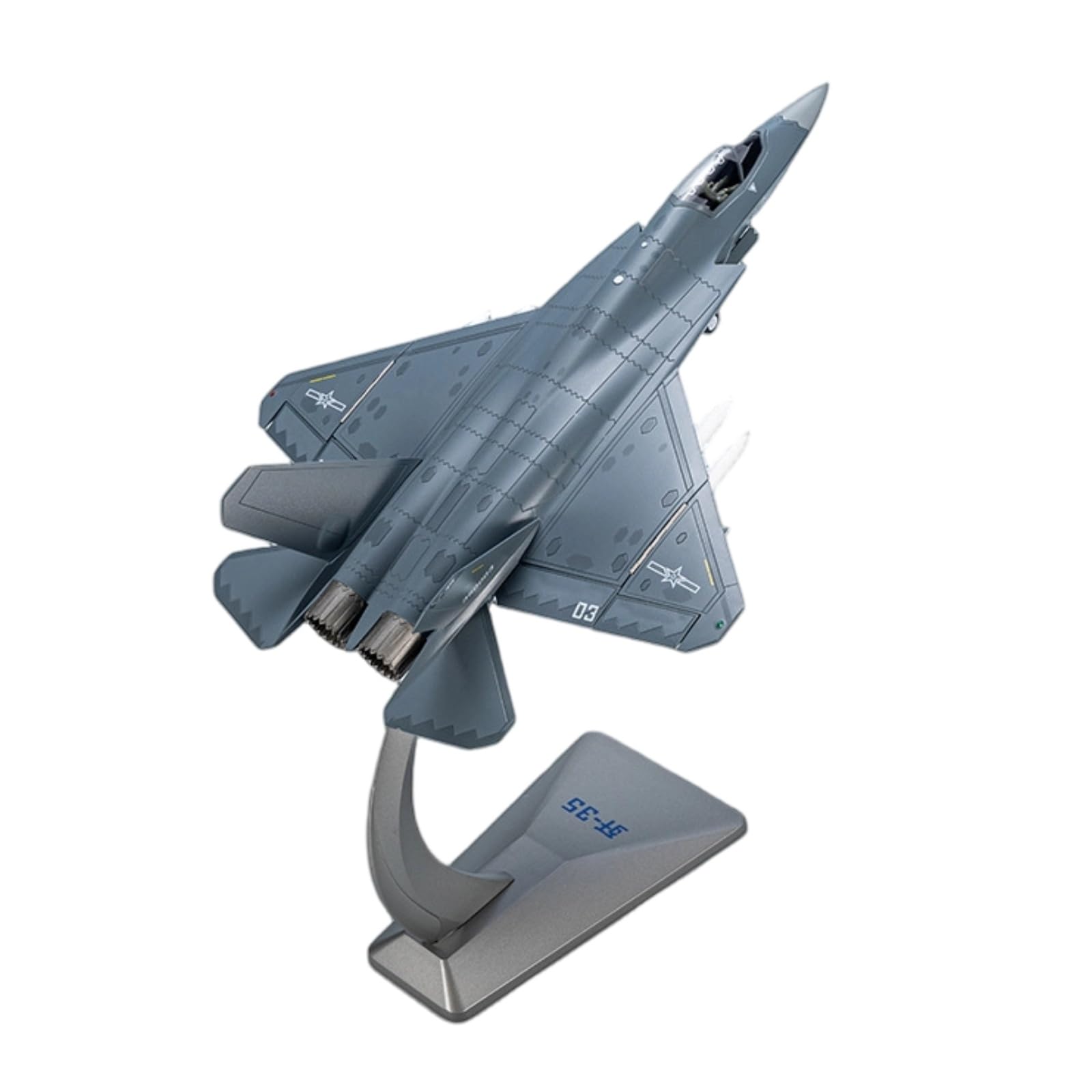 Gralara Modellino di Caccia Modello di Aereo Militare Realistico Modellino in Metallo 1:48 Stabile Modellismo per Collezionisti, Esposizione