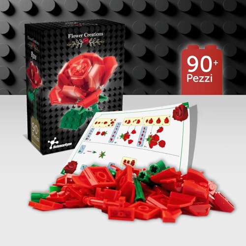 Science4you Kit di Costruzione di Fiori di Rosa – Costruisci il tuo Giardino Botanico, Costruire Rosa e Fiori Artificiali con la tua Famiglia, Regalo di Costruzione per Adulti e Bambini - immagine 2