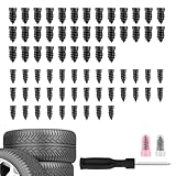 VKQTS Screw in Tire Plugs, 70 Pcs Tire Repair Screws, Tire Repair Rubber Nail Kit (70PCS)