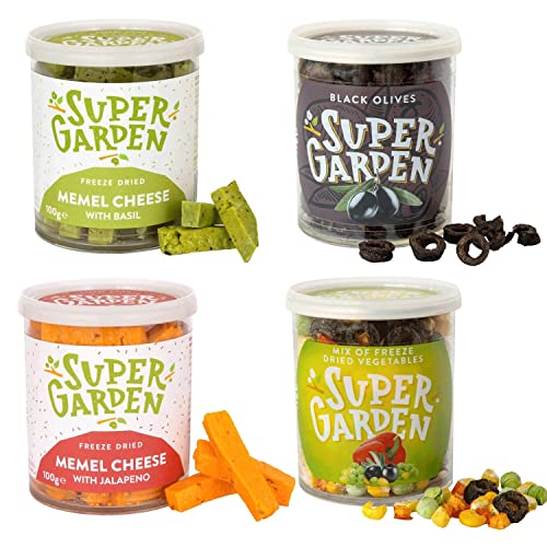 Super Garden Snack Box - Wein-Snack-Set, gefriergetrockneter Käse und Gemüse - Aromatisches und leckeres Super Garden Astronaut Snack-Set mit gefriergetrocknetem Käse und Gemüse Cover