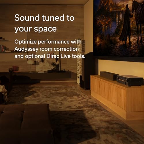 Image of Denon AVR-X3900H 9.4 Channel AV Receiver, 105W Power, Dolby Atmos, DTS:X, AURO-3D & IMAX Enhanced, 8K /60Hz & 4K /120Hz Video Support, HEOS Multiroom Audio Streaming