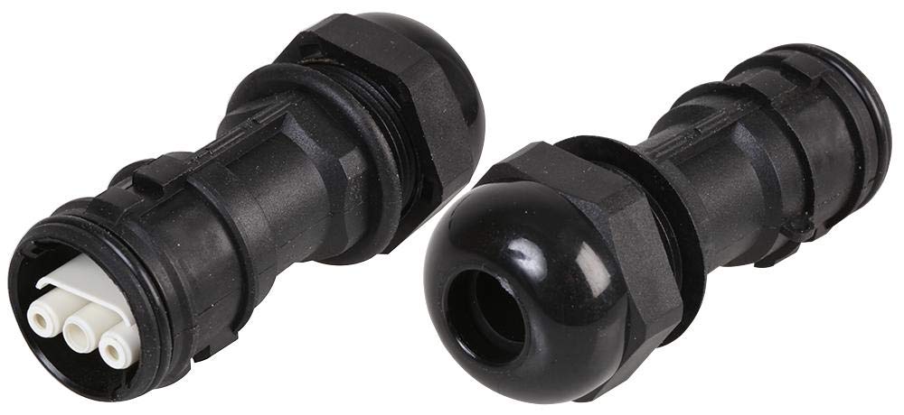 Aqua-Safe in-LINE W/Proof 3P Socket 13MM | Plug/Socket CONNECTORS, 1 X Qty - 185-1A1021-S030-1