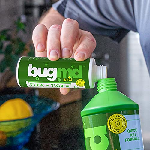 BugMD Flea and Tick Concentrate (3.7 oz)- Essential Oil-Powered Formula, Controls Fleas, Ticks, Mites in Dogs, Cats, and… - Image 2
