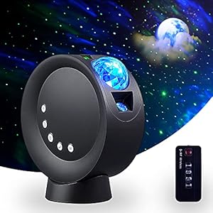 RTjoy Star Projector Batterij Versie, Galaxy Sky Projector met afstandsbediening, Nachtlampje Projector voor volwassenen…