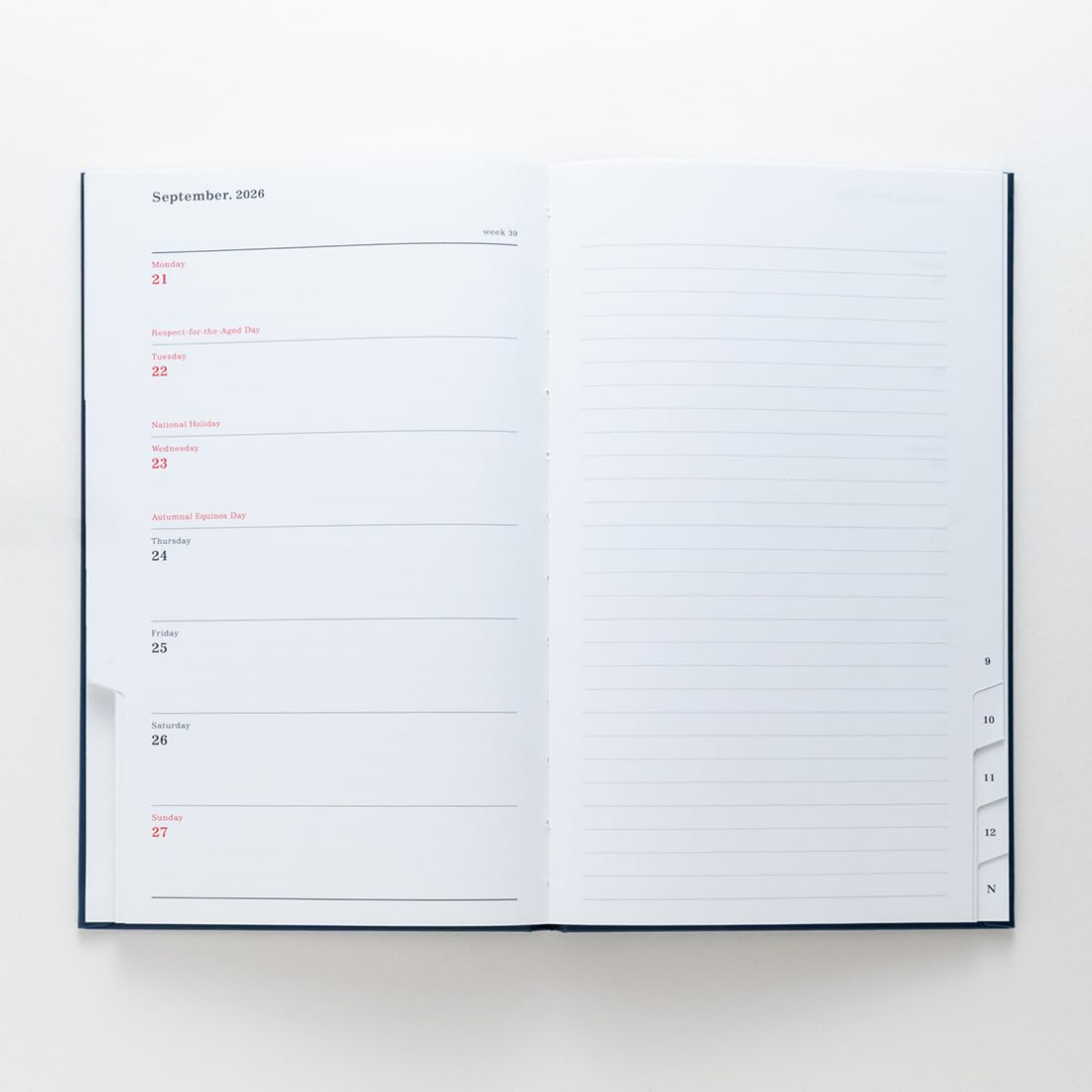 Amazon.co.jp: ANDO GALLERY 葛西薫 2026年ダイアリー 紺 手帳