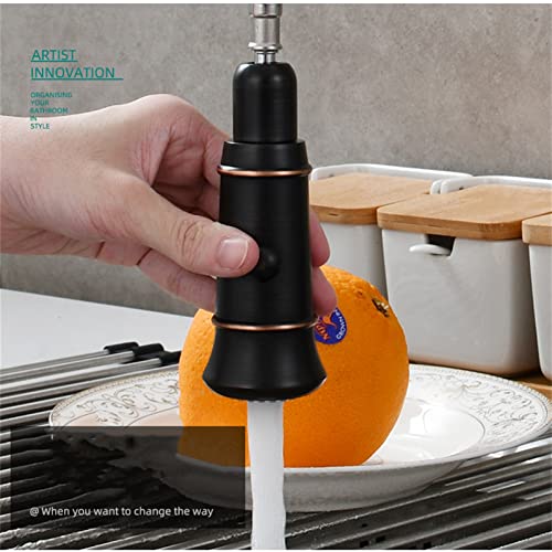 Robinet de cuisine extractible avec douchette 2 jets et rotation 360 - 5