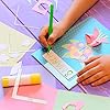 10 Pieces Creative Positioning Pieces Card Corners Helpers with Bone Folder Tool Stamping Corners Paper Craft Supplies Scrapbooking Tools for Paper Craft Card Making and Scrapbooking (Transparent) #3