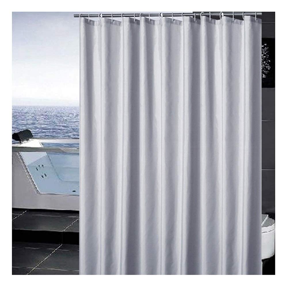 Rideau de douche en tissu de qualité supérieure opaque et résistant de long format