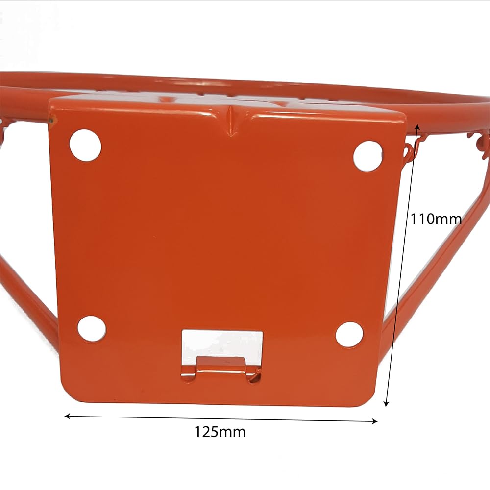 Raycool Aro de Baloncesto Tamaño Oficial 45cm | Aro de Basket Profesional con Red Nylon | Montaje en Pared - Deportes de Interior o Exterior