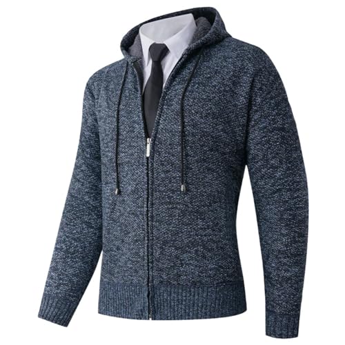 Cardigan homme tricot chaud hiver fini les frissons avec cette doublure