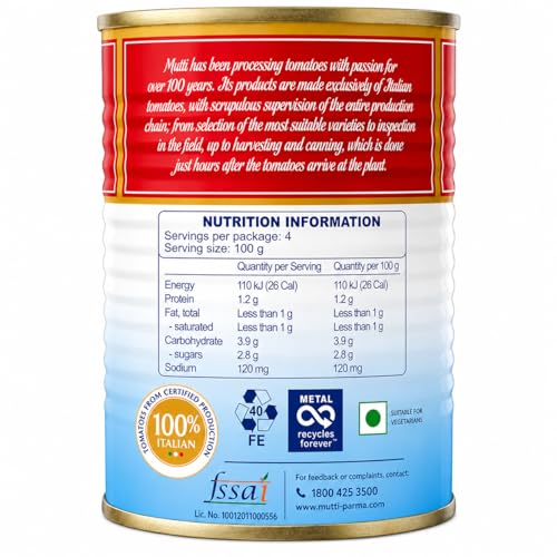 Image of Mutti Parma Polpa Finely Chopped Italian Tomatoes • Tomato Pulp for Pasta Sauce, Pizza, Soups & Stews, 14.11 oz ℮ 400 g