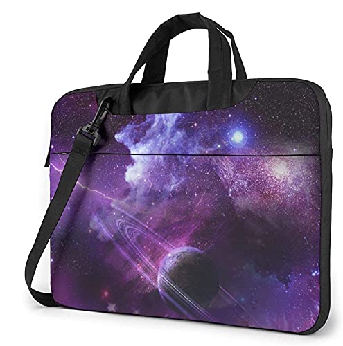Sacoche Ordinateur avec Poches Sacoche pour Ordinateur Portable Galaxie Ciel Étoilé pour École Bureau Homme et Femme Sacoche Multifonctionnelle 15.6 pouces Cover