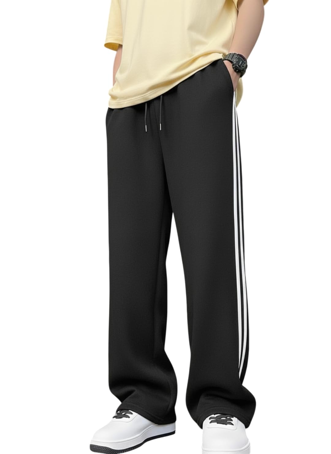 dockstreet Track Pant for Men || Baggy Fit || Track Pants || Full Elastic Jogger Track Pant || 100% Cotton-picture-40