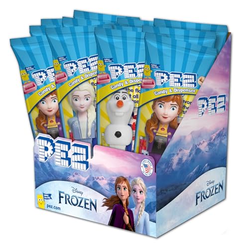 Image of Disney Frozen PEZ Candy Dispensers Party Pack, 12‑Pack - Assorted Disney Frozen Character PEZ with Candy Refills