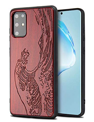 Compatible with Samsung Galaxy S20 Plus Wood Case,Samsung Galaxy S20 Plus Case, Full Protective Shockproof Tough Black Bumper Cover for Galaxy S20 Plus 5G Compatible with Samsung Galaxy S20 Plus Wood Case,Samsung Galaxy S20 Plus Case, Full Protective Shockproof Tough Black Bumper Cover for Galaxy S20 Plus 5G