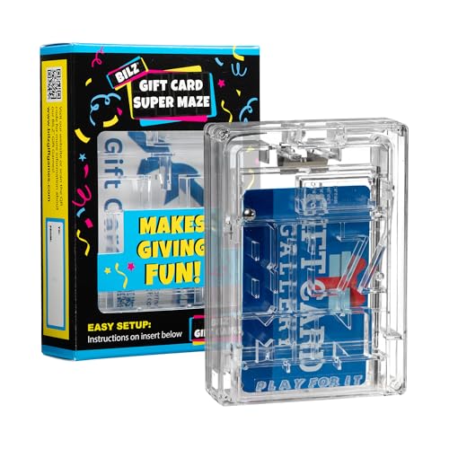 Product Image of the BILZ® Super Maze | Gift Card Puzzle Game for Ages 8+ | Made in USA | Easy Fun Setup | Fits Gift Cards, Cash (Folded), and Notes | Great for Graduations, Christmas, & Birthdays