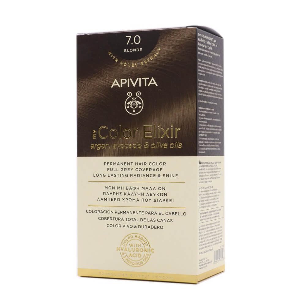 Apivita Color02 My Color Elixir 7.0 Blonde Hair Colourant, 2 Count