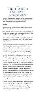 The Truth About Employee Engagement: A Fable About Addressing the Three Root Causes of Job Misery