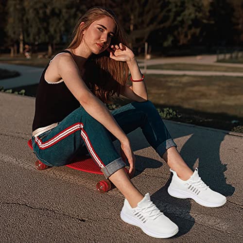Womens Athletic Walking Shoes - Running Tennis Shoes Jogging Workout Lightweight Breathable Slip on Sneakers for Indoor Outdoor Gym Travel Work2