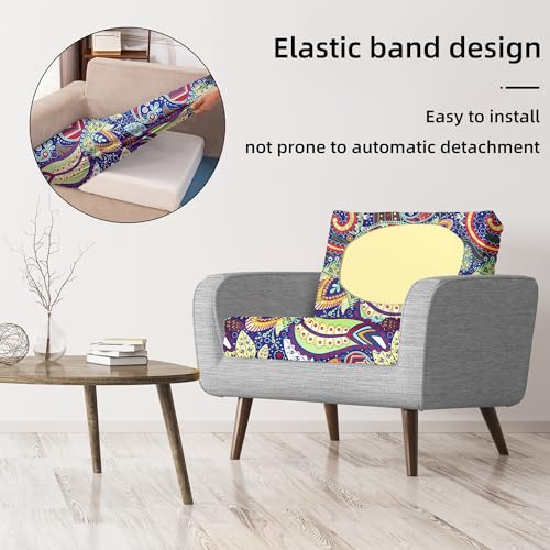 Image of BIETYONE 8Pcs Stretch Patio Cushion Covers,Outdoor Couch Covers Replacement,Outdoor Couch & Sofa Slipcovers,for Patio Furniture Cushion Covers,Washable Reusable urniture Protector (Rococo,Cover Only)