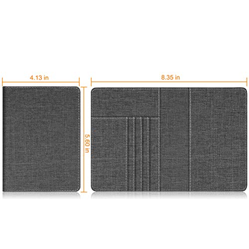 Image of FINTIE Passport Holder, Slim Travel Wallet RFID Blocking Card Case Cover Passport Cover Protector Essentials with Credit Card Slots for Women /Men | Slim