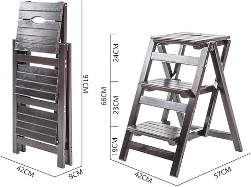 Aliaoforz Indoor Climbing Stool, Small Folding Step Stool Small Kitchen Step Tool For Kids Adults Lightweight Space Saving Easy Folding Stool Portable Foot Stool Maximum Load 150Kg/A #TOP6