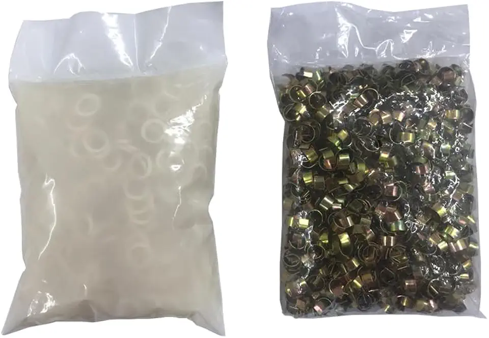 Kit para Laços Pet 1.000 Anilhas + 1.000 Elásticos - Artmaq