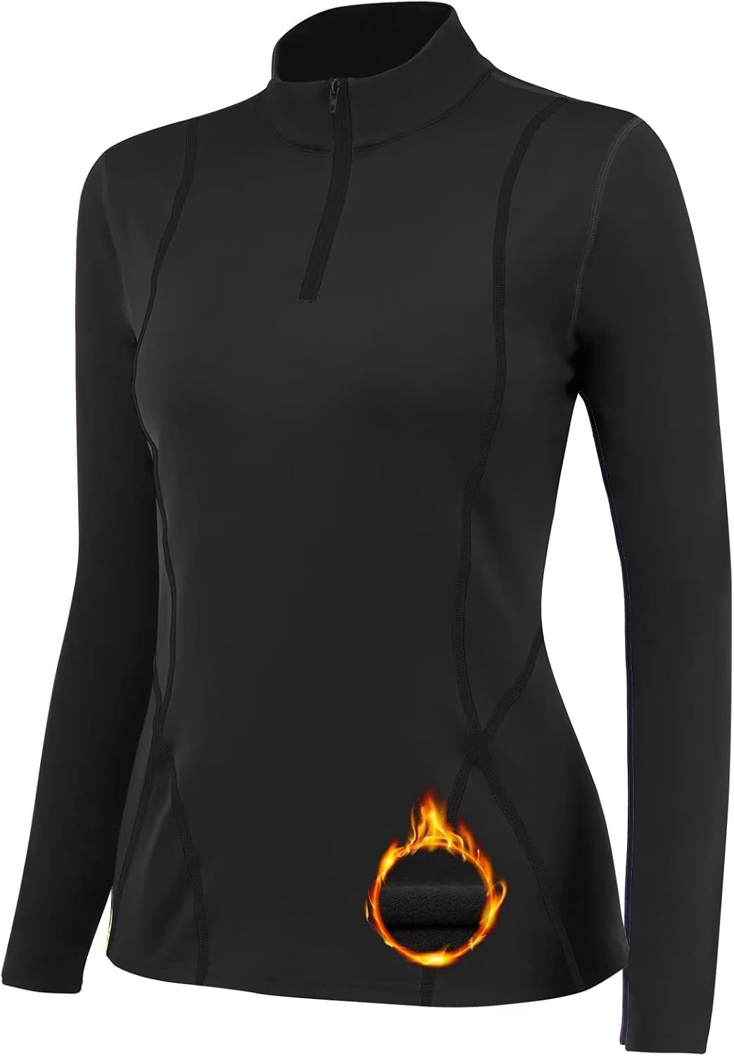 TERODACO Half Zip Thermal Base Layer Women Warm Wicking Ski Base Layers