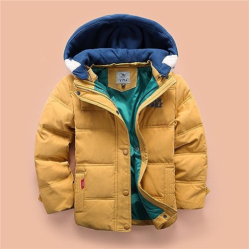 Kids Removable Hooded Jacket Winter Thicken Warm Comfy Quilted Coat Casual Outdoor Cool Cute Outwear Outfits Kid's Wear2