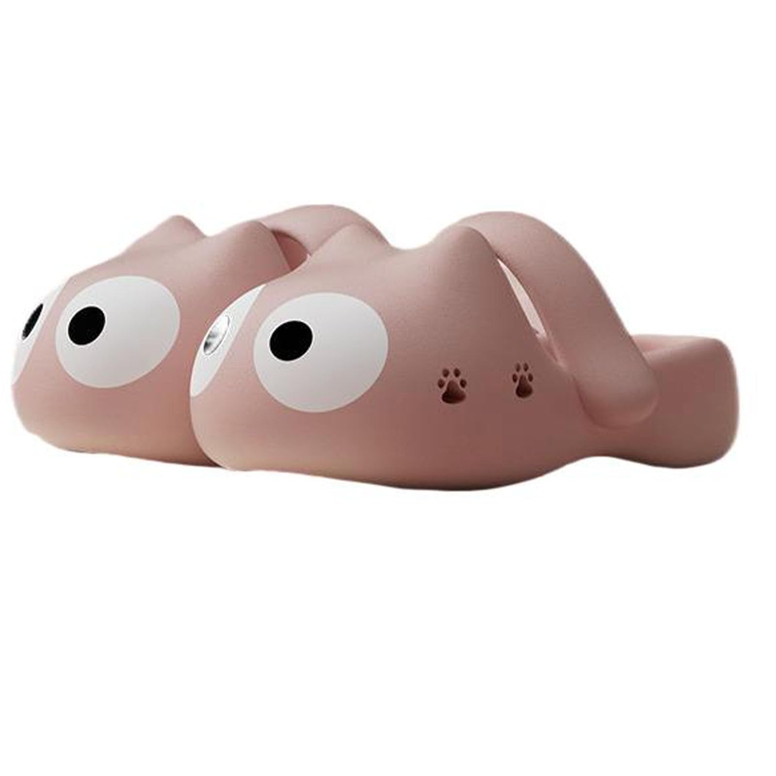 Zureto Big Eye Cat Slipper, Cute Funny 3d Big Eye Cat Fun Cartoon Package Head Slippers, Ladies And Men'S Indoor Slippers