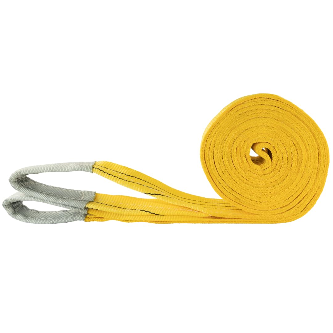 Hebeschlinge 6 Meter bis 3000 kg, DIN EN 1492-1 Zertifiziert, Hebeband 6m / 3t, Hebegurt | Krangurt | Kranschlinge | Tragegurt