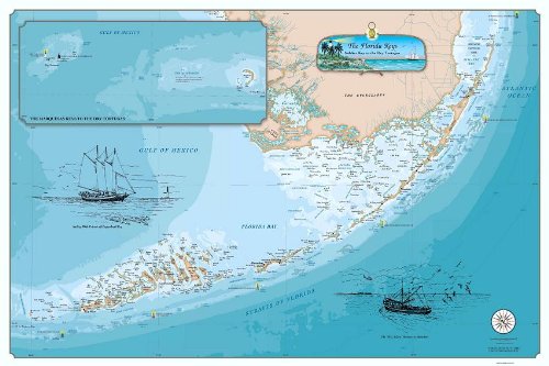 Sealake Products Original Florida Keys Chart (Laminated)