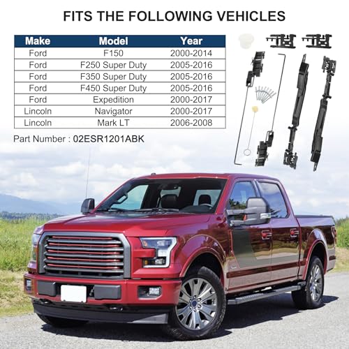image for CARMOCAR Sunroof Track Assembly Repair Kit Replacement for Ford F150 F