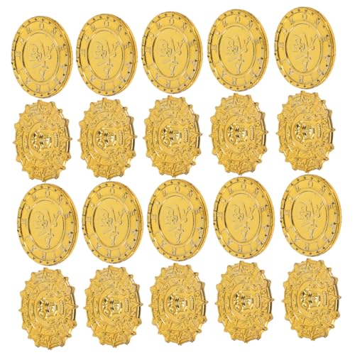 TOYANDONA 100 Stück Teiliges Piraten Kunststoff Langlebig und Verblassungsfrei als Schatzsuche deko und Partyspielzeug für Kindergeburtstag Karneval und Abenteuerveranstaltungen