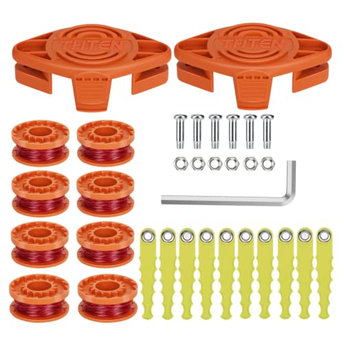 Bobina THTEN String Trimmer Spool con hilo resistente para un corte limpio 2
