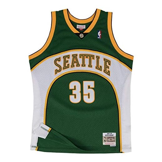 Mitchell & Ness Men's Seattle Supersonics Kevin Durant Swingman Jersey, Green, Large