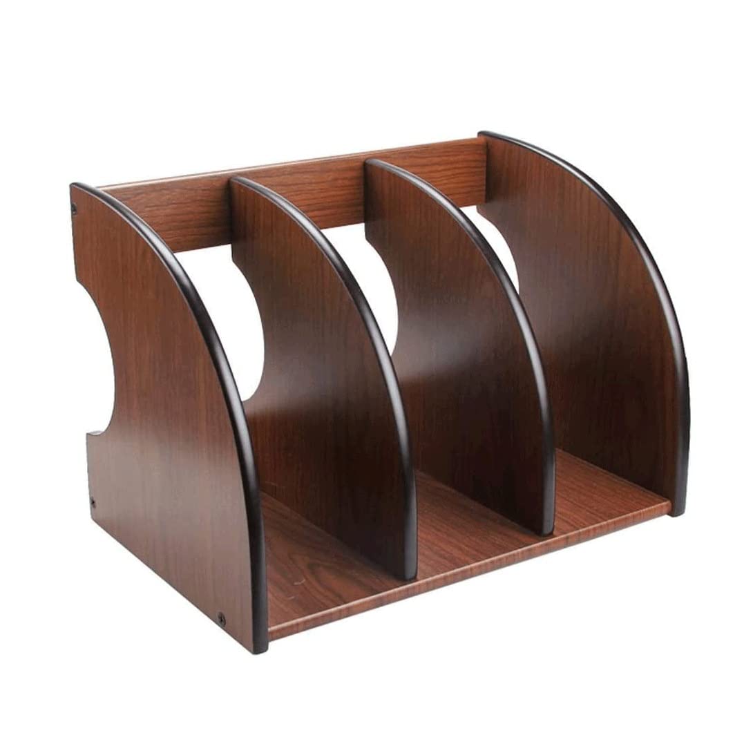 n/a Scatole portaoggetti da scrivania in Legno File addensati Multistrato Libreria Home Office Matita Penna Cosmetici Cancelleria Classifica Organizzatore