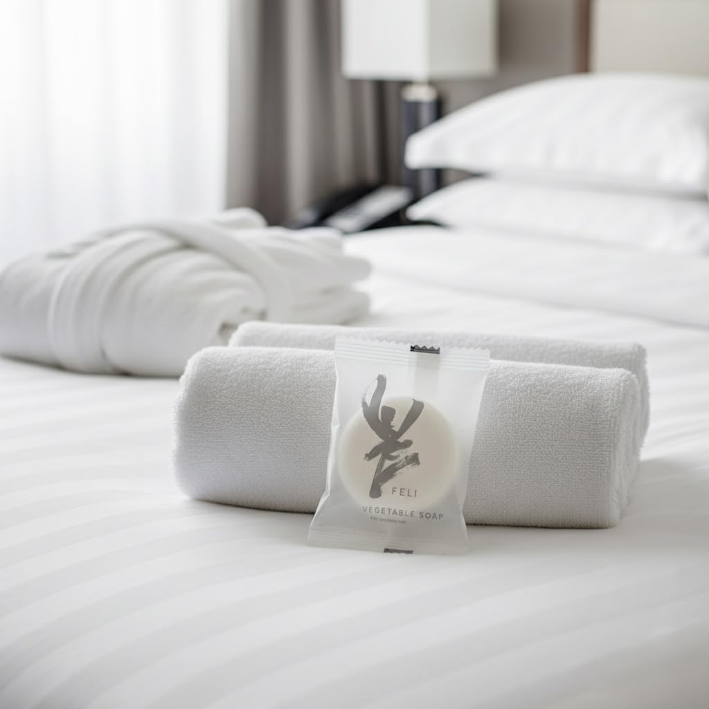 Saponetta Cortesia Hotel 20 g – Sapone Vegetale Idratante, Delicato, Profumato – Per B&B, Agriturismi, Hotel – Pelle Morbida, Pulita e Rigenerata (100)