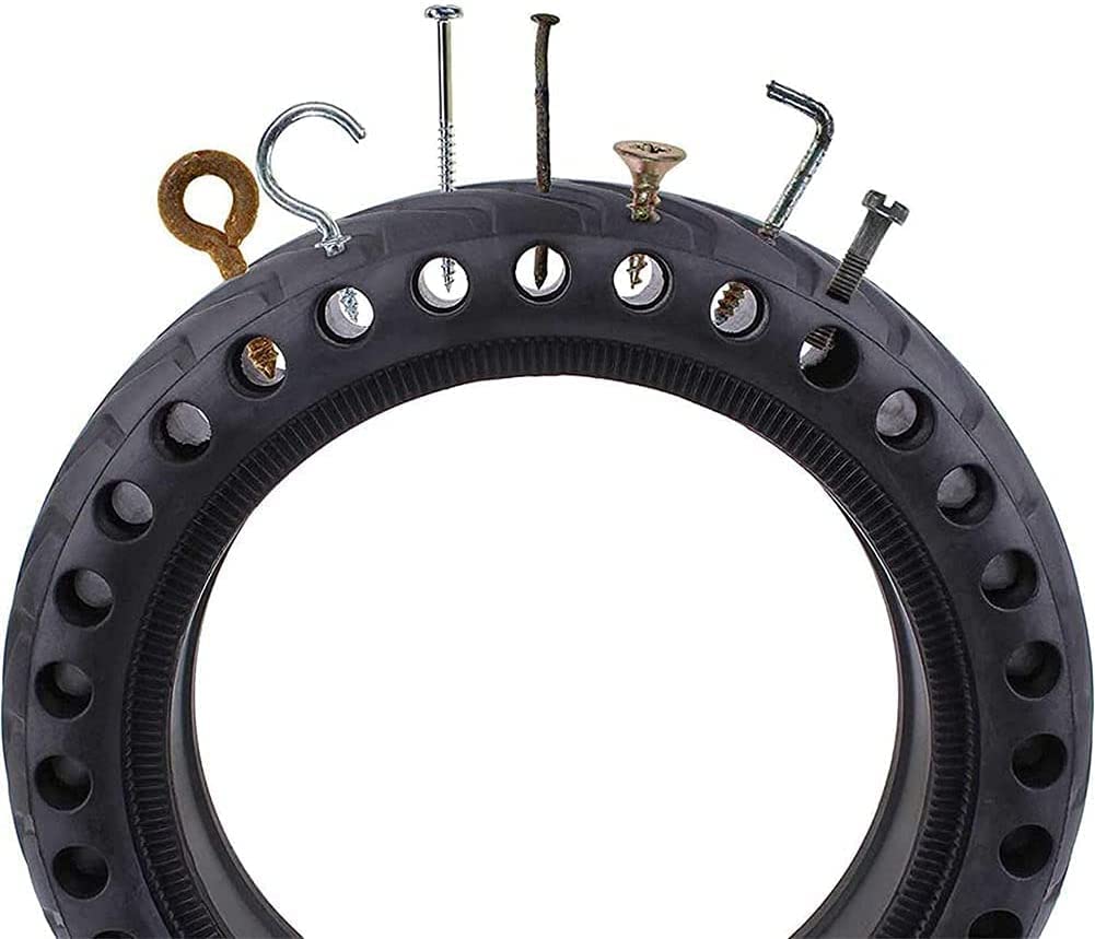 Pneu de Scooter électrique, 8,5 Pouces Anti-déflagrant pour Scooter électrique en nid d'abeille Avant/arrière Roue de Rechange Pneu de Rechange sans air Taille de Pneu 2 Pack