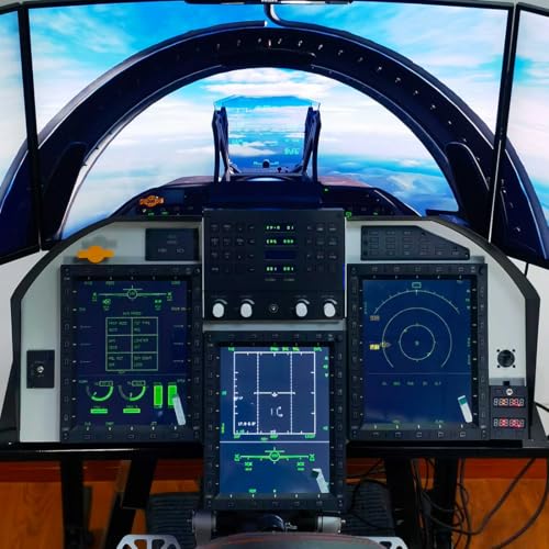 Image of Flight Simulator Controller, UFCP Up Front Control Panel for PC Flight Simulators, Compatible with JF-17, F /A-18 F16 in DC-S