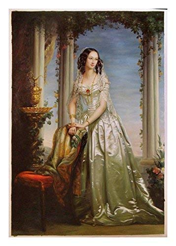 Amazon Com Portrait Of Grand Duchess Zinaida Yusupova Christina Robertson High Quality Hand Painted Oil Painting Reproduction Beautiful Girl In Gorgeous Dress Art Handmade