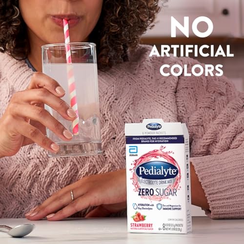 Pedialyte Electrolyte Drink Mix Strawberry 24 Packets — view 3
