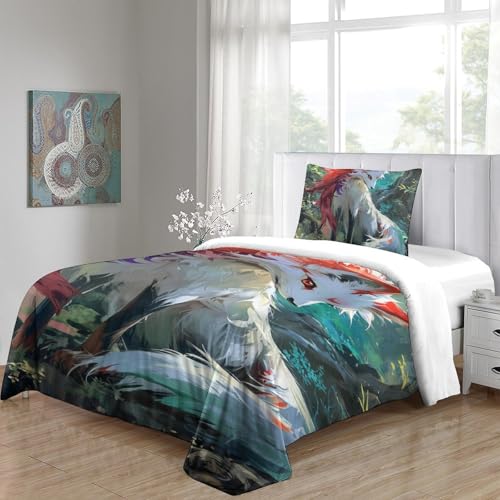 Parure de lit renard 3D en microfibre premium chic et ultra résistante