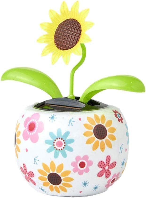 Sunflower Solar Dancing Solar Solar Dancing Flower,Solar Dancing Figurines, Solar Powered Dancing Figurines Powered Swinging Animated Dancer Car Decoration for Car Dashboard Desk Solar Power Kits