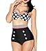 Produktbild Y&L Frauen Vintage Push-Up Bikini Retro Rockabilly High Waist Bikini-Sets Summer Beach Swimsuit Kleine