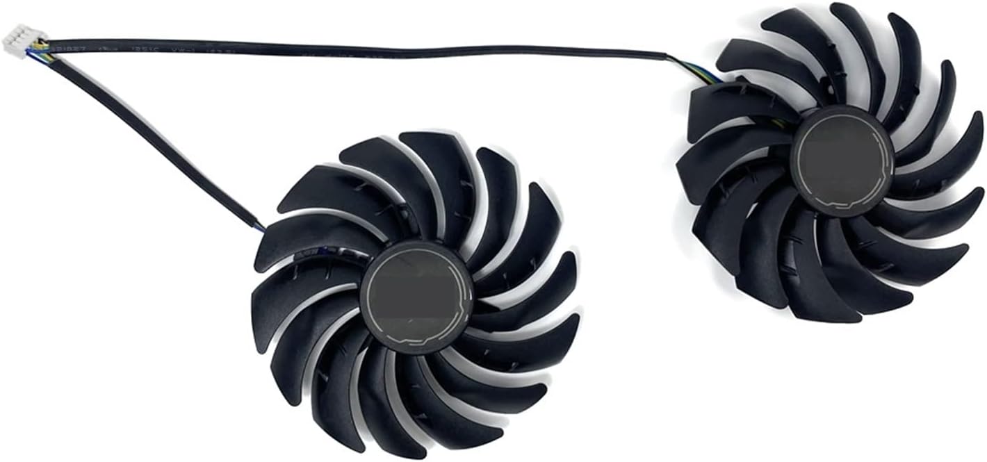 REMSEY 2pcs Video Card Fan New 95MM 4PIN PLD10010B12HH PLD10010S12HH Compatible for MSI Radeon RX 5600 XT Gaming Graphics Card Cooling Fans Kindly